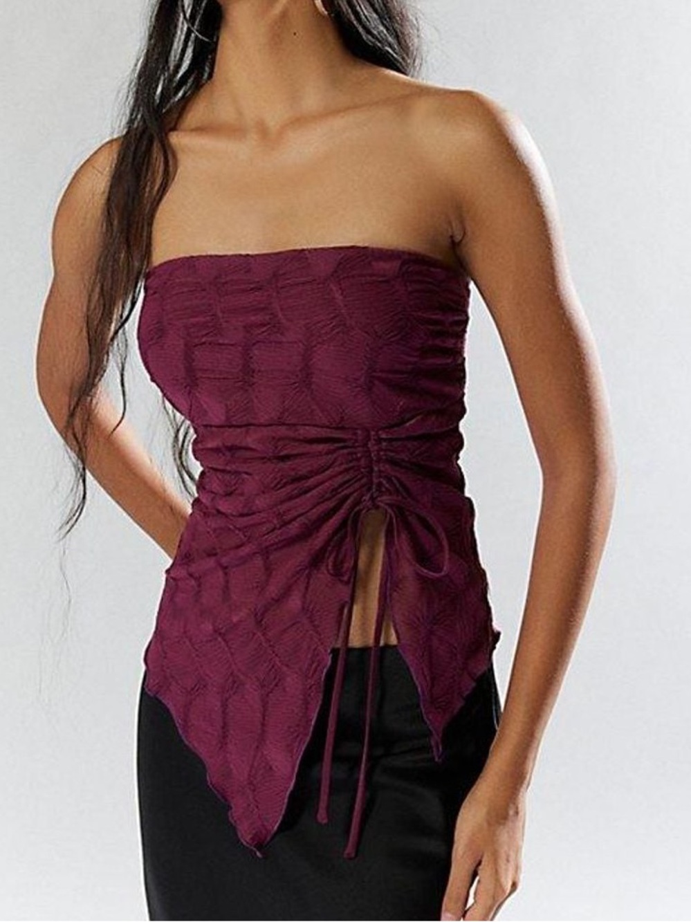 silence + noise Remy Textured Tube Top
